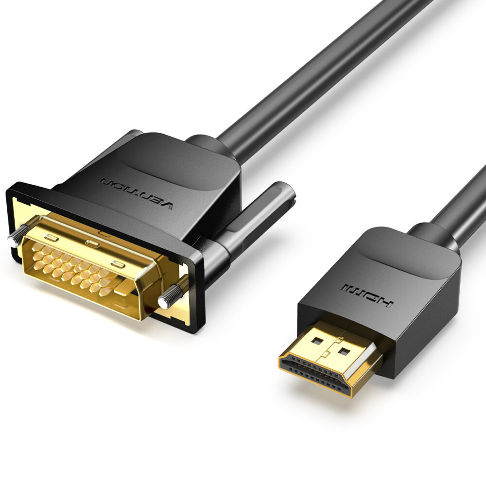 Cabo HDMI para DVI-D 24+1 25+1 Bidirecional Blindado – Vention