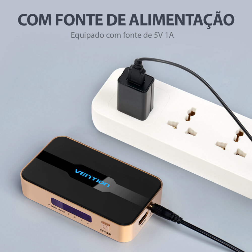 Multiplicador De Telas Splitter 1 P/ 4 Telas HDMI 4k Vention – Suporte 4K a 30Hz, Som Dolby, Alta Qualidade de Transmissão - Image 6
