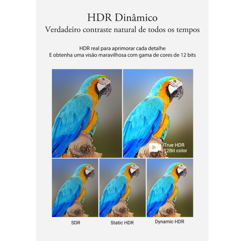 Cabo HDMI 8K Ultra Alta Velocidade – Vention | HDMI 2.1 com 48Gbps, HDR Dinâmico, eARC, VRR - Image 5