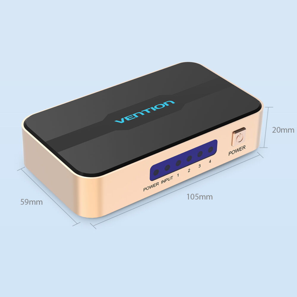 Multiplicador De Telas Splitter 1 P/ 4 Telas HDMI 4k Vention – Suporte 4K a 30Hz, Som Dolby, Alta Qualidade de Transmissão - Image 7