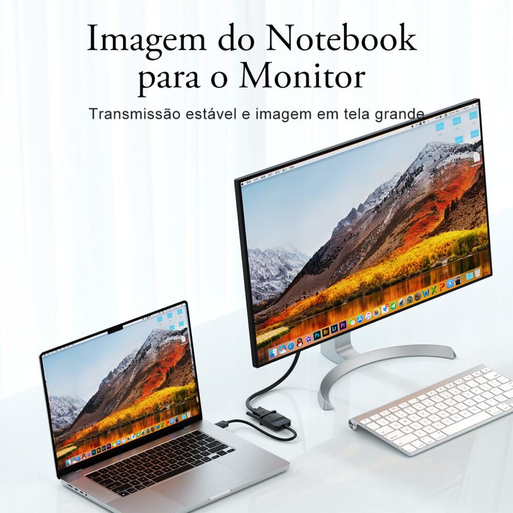 Adaptador Conversor HDMI Macho Para VGA Fêmea Com Alimentação + P2 - Image 7