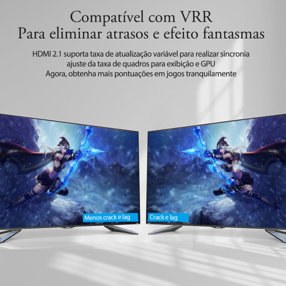 Cabo HDMI 8K Ultra Alta Velocidade – Vention | HDMI 2.1 com 48Gbps, HDR Dinâmico, eARC, VRR - Image 7