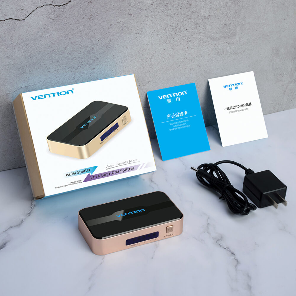 Multiplicador De Telas Splitter 1 P/ 4 Telas HDMI 4k Vention – Suporte 4K a 30Hz, Som Dolby, Alta Qualidade de Transmissão - Image 9