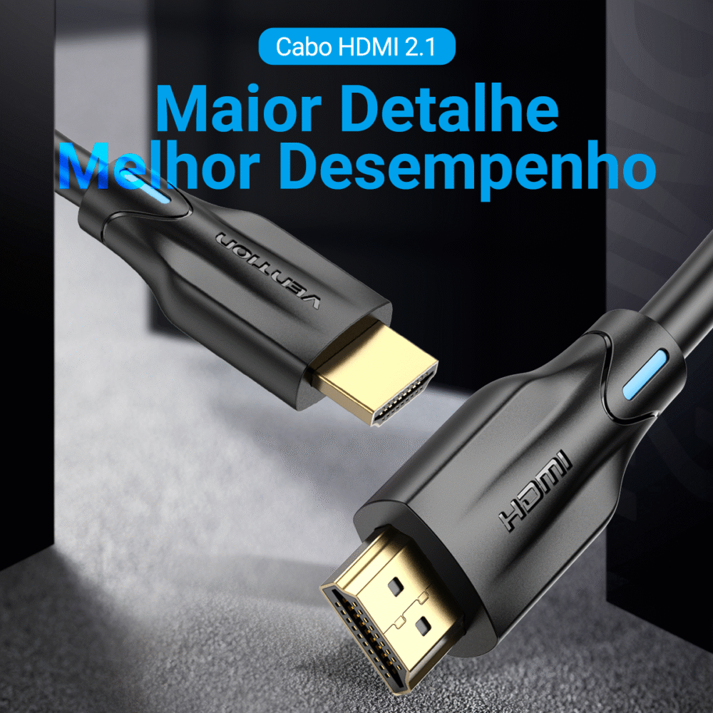 Cabo HDMI 2.1 8K 60Hz 4K 120Hz 48Gbps Ultra Rápido eARC HDR para TV PS5 Xbox PC - Vention - Image 2