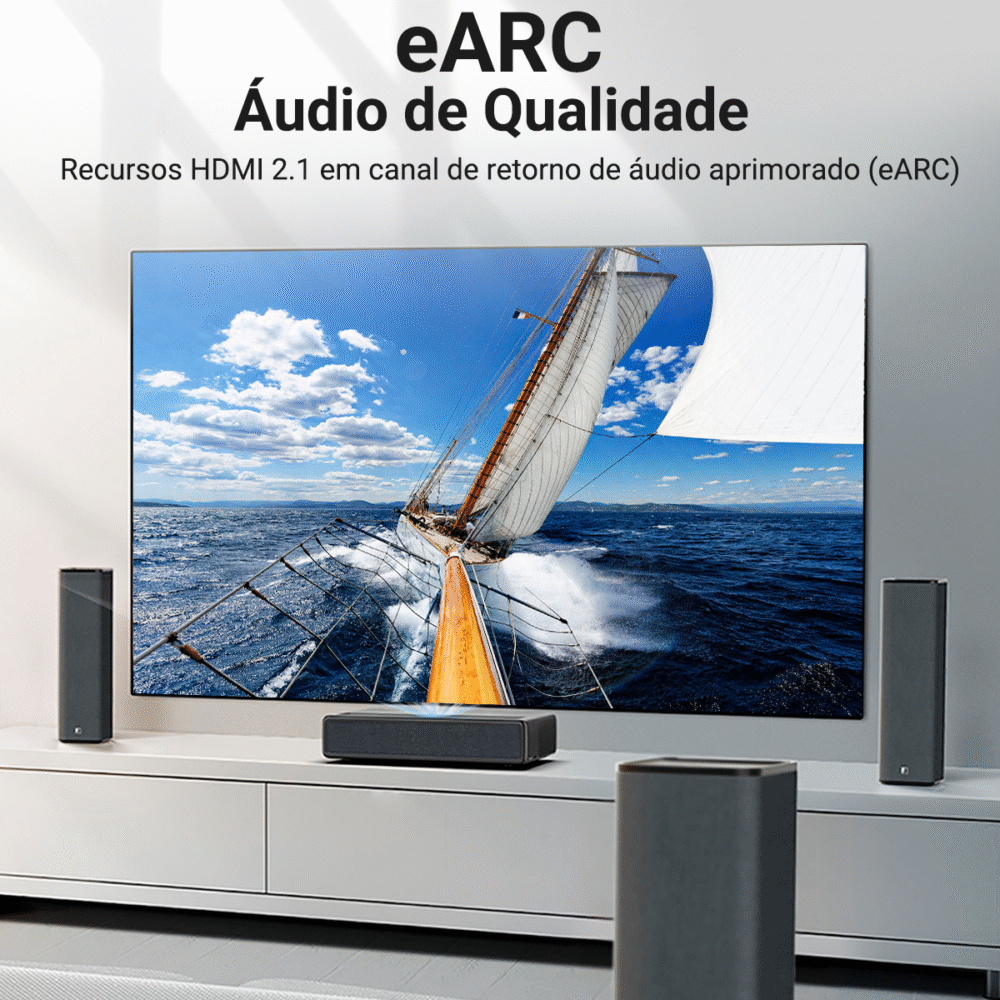 Cabo HDMI 2.1 8K 60Hz 4K 120Hz 48Gbps Ultra Rápido eARC HDR para TV PS5 Xbox PC - Vention - Image 5
