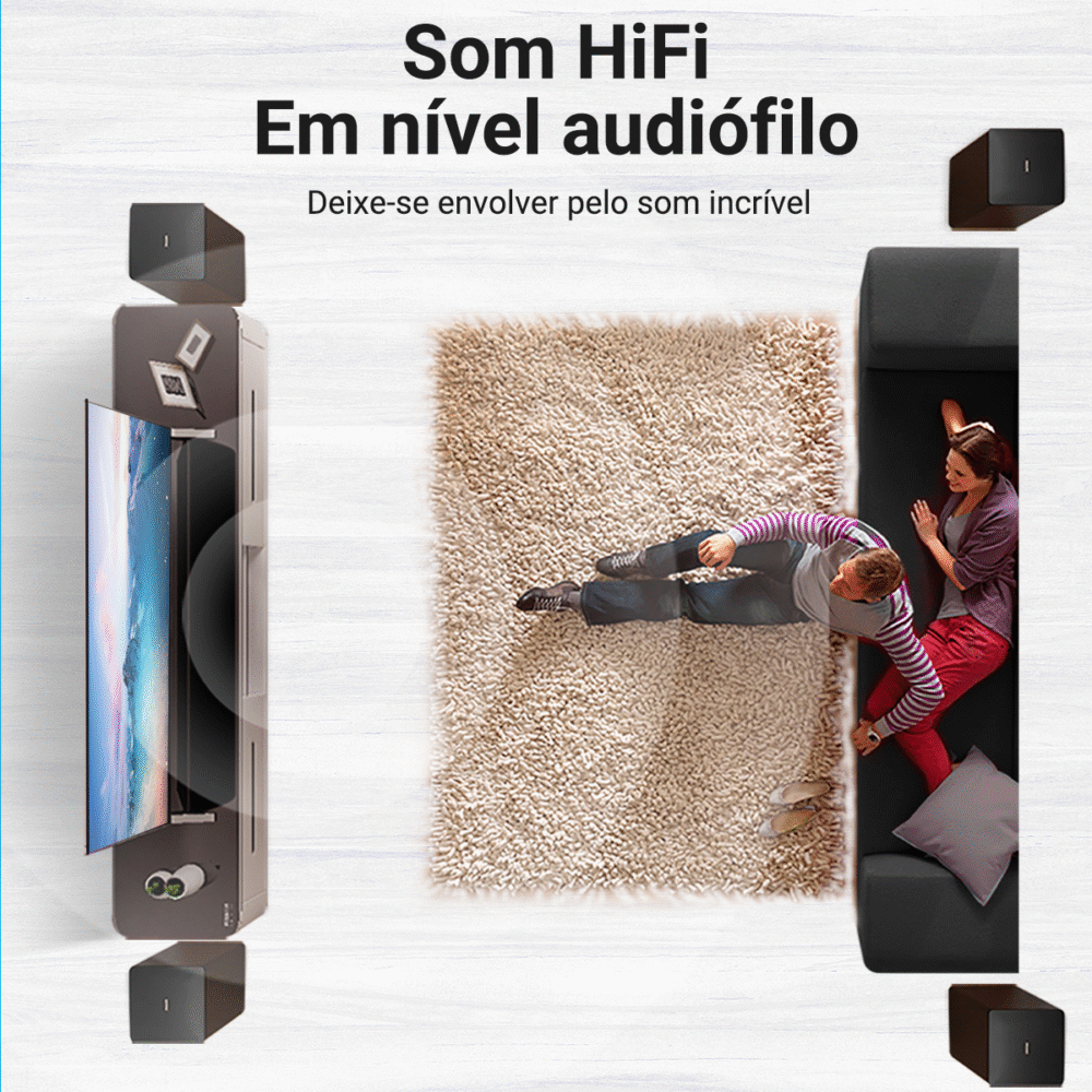 Cabo HDMI 2.1 8K 60Hz 4K 120Hz 48Gbps Ultra Rápido eARC HDR para TV PS5 Xbox PC - Vention - Image 6