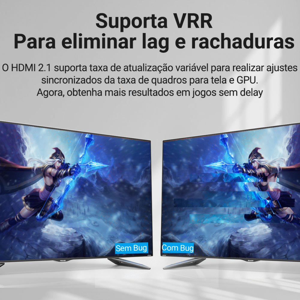 Cabo HDMI 2.1 8K 60Hz 4K 120Hz 48Gbps Ultra Rápido eARC HDR para TV PS5 Xbox PC - Vention - Image 7