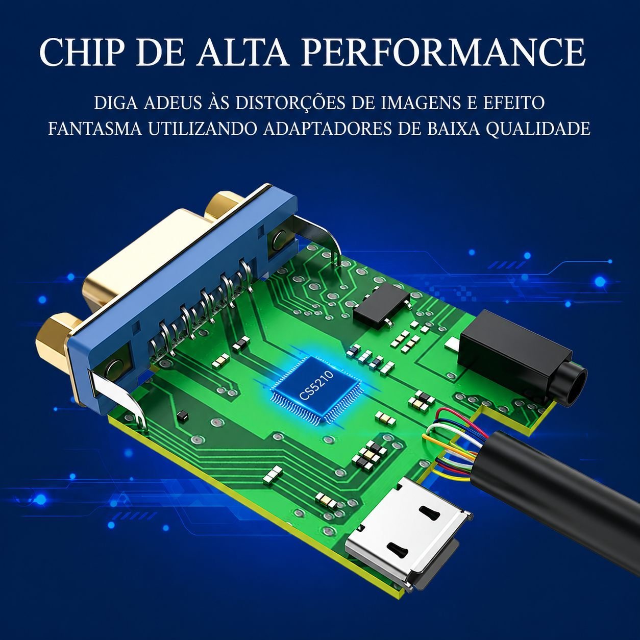 Adaptador Conversor HDMI para VGA 1080p 60Hz - Vention - Imagem 8