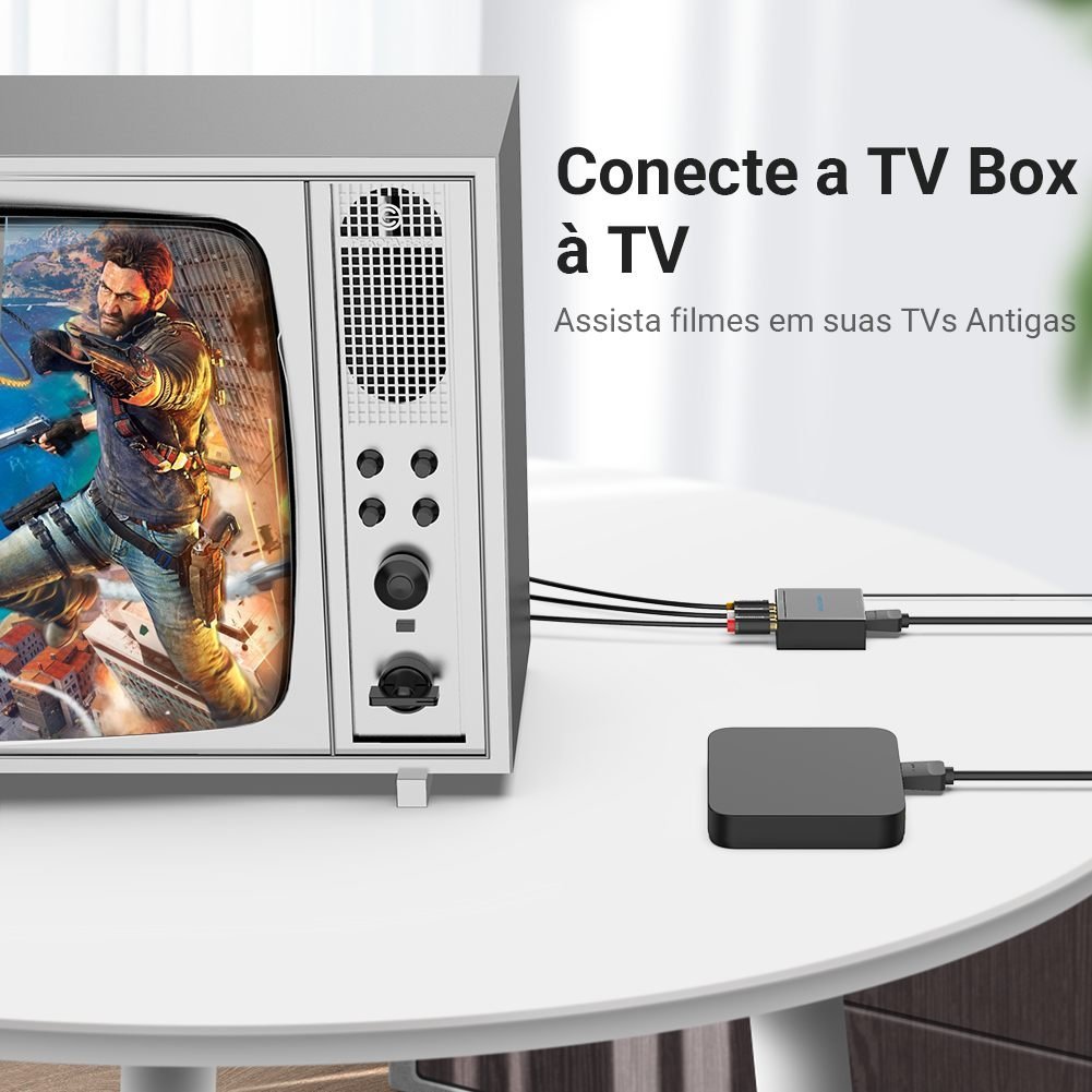 Mini Adaptador HDMI para 2 RCA Conversor Full HD - Vention - Imagem 3