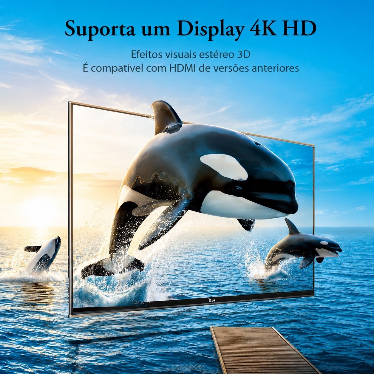 Adaptador HDMI 270º em L 4K 60Hz Cotovelo TV Painel Notebook - Vention - Imagem 3