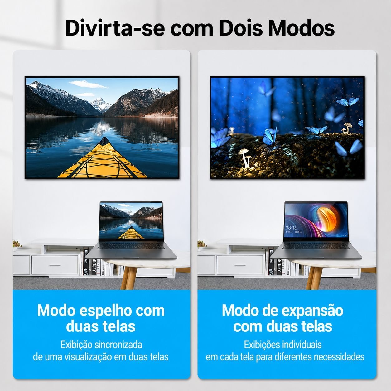 Adaptador HDMI - 90º Graus em L Macho x Fêmea 2.0 TV Parede - Vention - Imagem 2