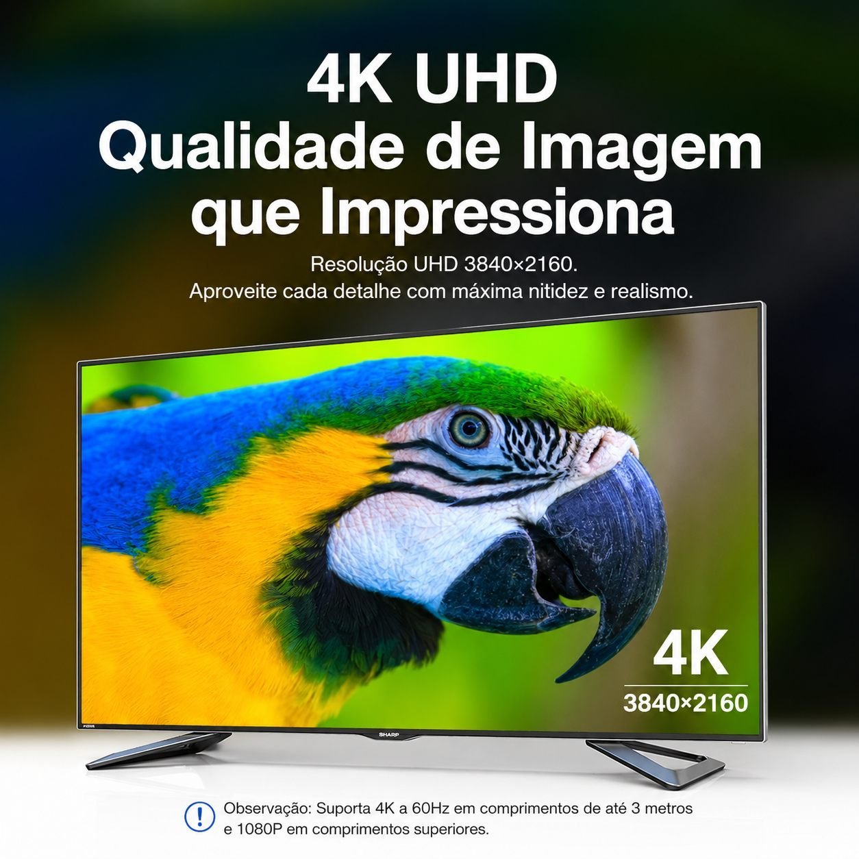 Adaptador Fêmea Emenda Cabo HDMI 2.0 4K 60Hz 3D Ouro - Vention - Imagem 3