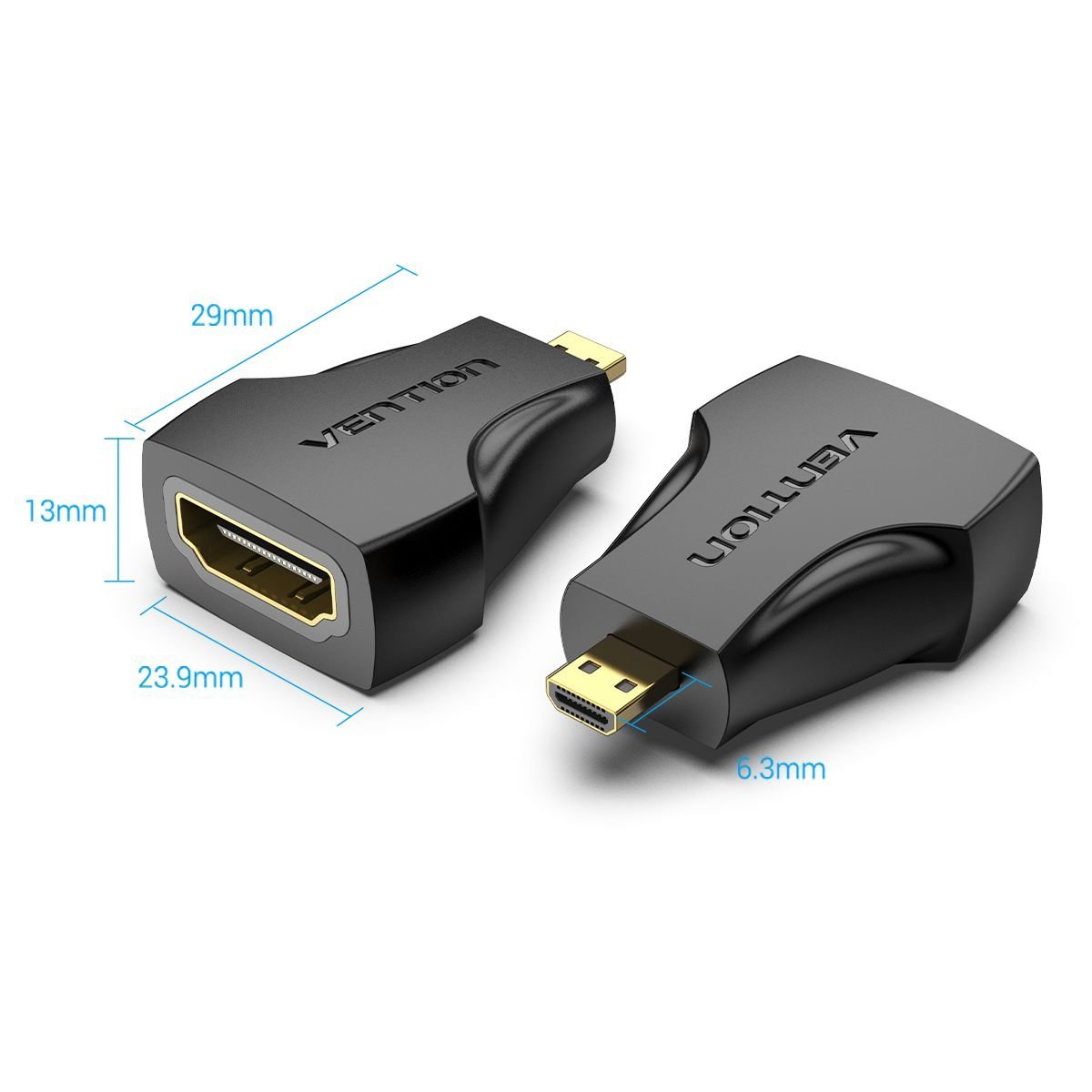 Adaptador Micro HDMI Macho para HDMI Fêmea 4K@60Hz - Vention - Imagem 7