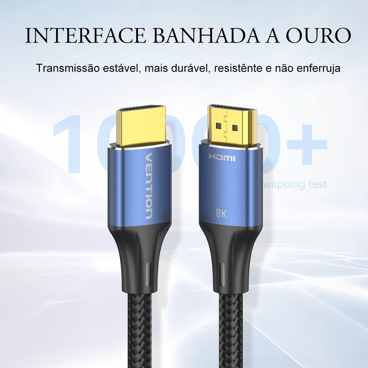 Cabo HDMI 2.1 8K 4K Ultra Speed 48Gbps PC Gamer ALG - Vention - Imagem 7