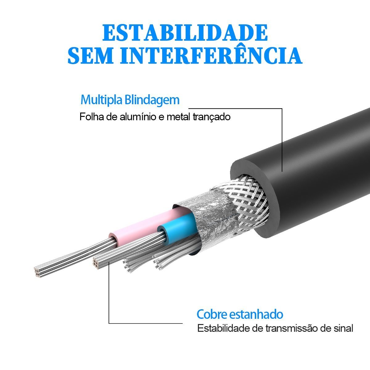 Cabo Microfone XLR Canon Macho Fêmea Balanceado - Vention - Imagem 7