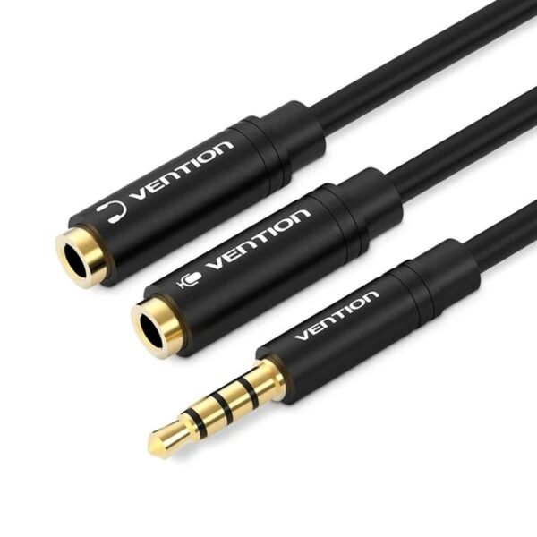 Cabo P3 Macho para Headset 2 P2 Fêmea Fone Microfone - Vention