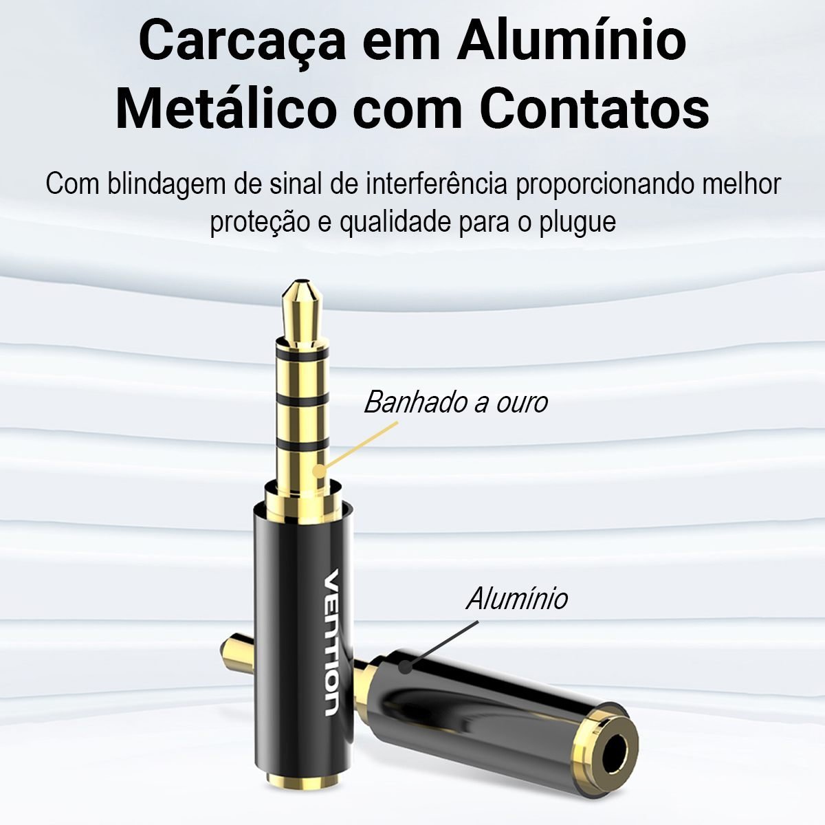 Adaptador P2 P3 ()fone P1 () 4 Vias Fone Microfone - Vention - Imagem 2