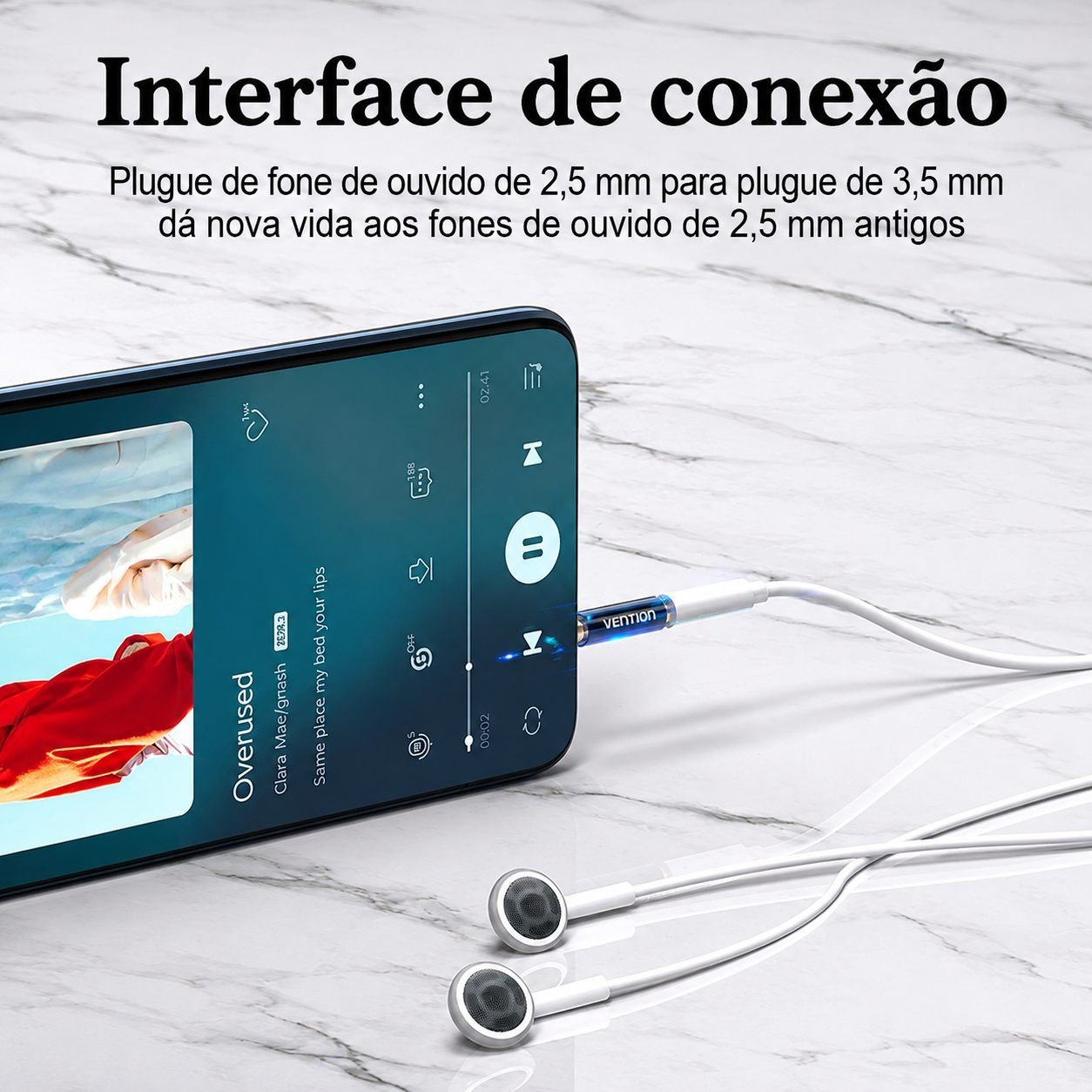 Adaptador P2 P3 ()fone P1 () 4 Vias Fone Microfone - Vention - Imagem 5