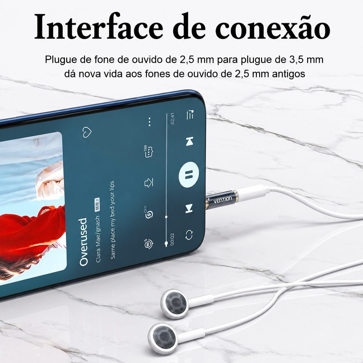 Adaptador P2 P3 ()fone P1 () 4 Vias Fone Microfone - Vention - Imagem 8