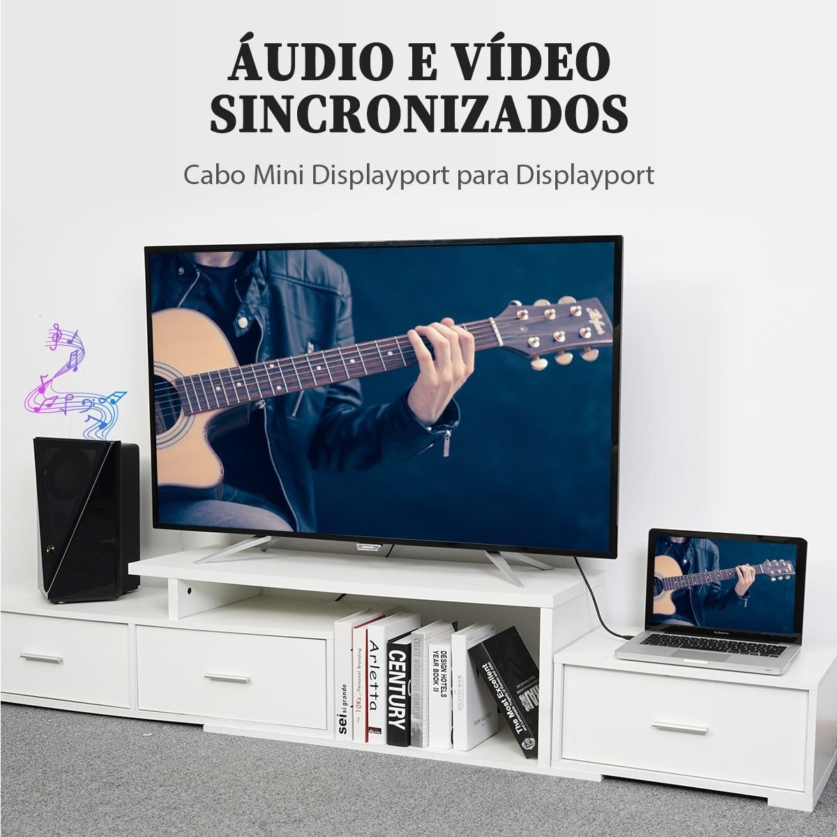 Cabo Mini DP Thunderbolt x DisplayPort 1.2 4K - Vention - Imagem 6