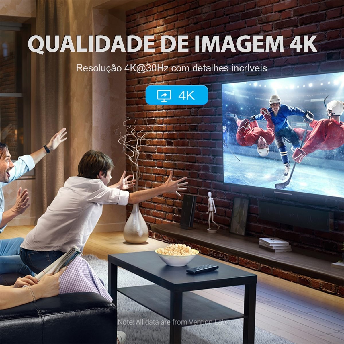 Cabo Adaptador DisplayPort para HDMI 4K 30Hz - Vention - Imagem 2