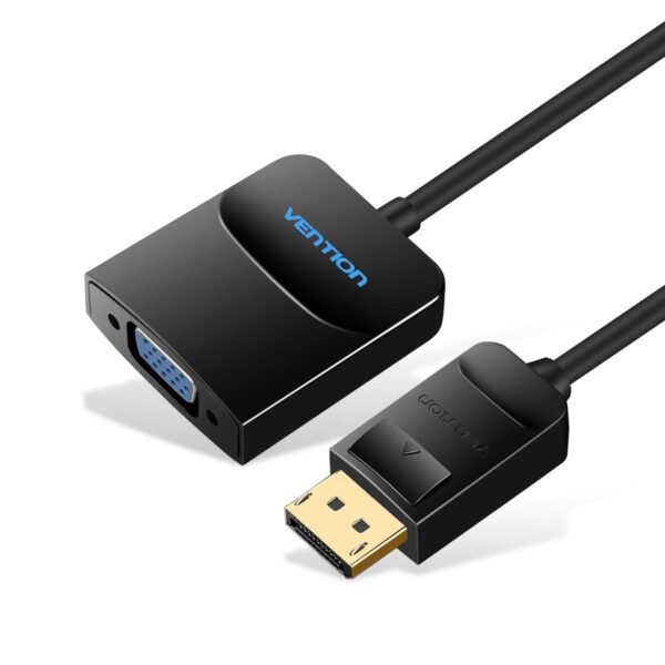 Cabo Adaptador de DisplayPort para VGA com na Cor Preta - Vention