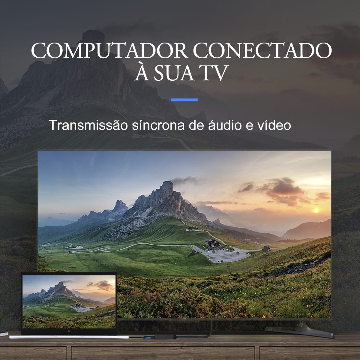 Adaptador DisplayPort Macho para HDMI Fêmea 1080p Monitor TV - Vention - Imagem 6