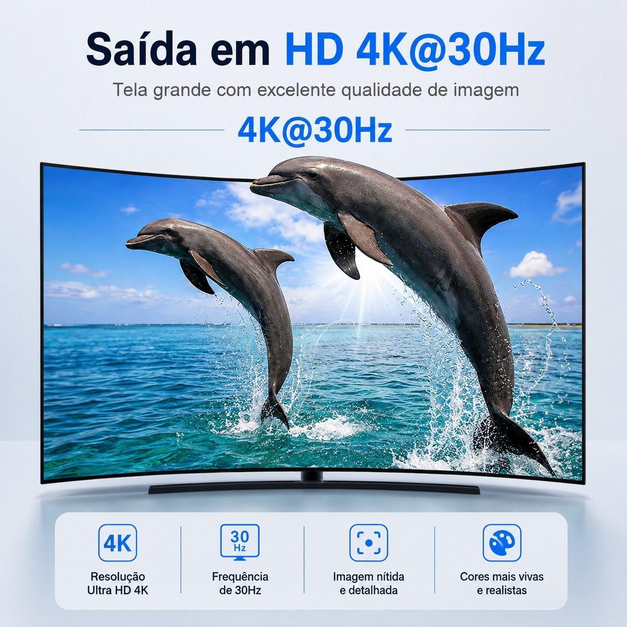 Adaptador Conversor DisplayPort DP Macho para HDMI Fêmea 4K - Vention - Imagem 4