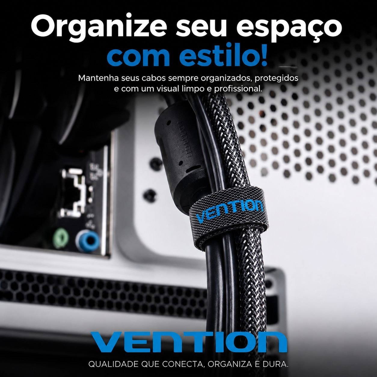 Fita Velcro OrGaNizador de Cabos Kaabj com nf - Vention - Imagem 5
