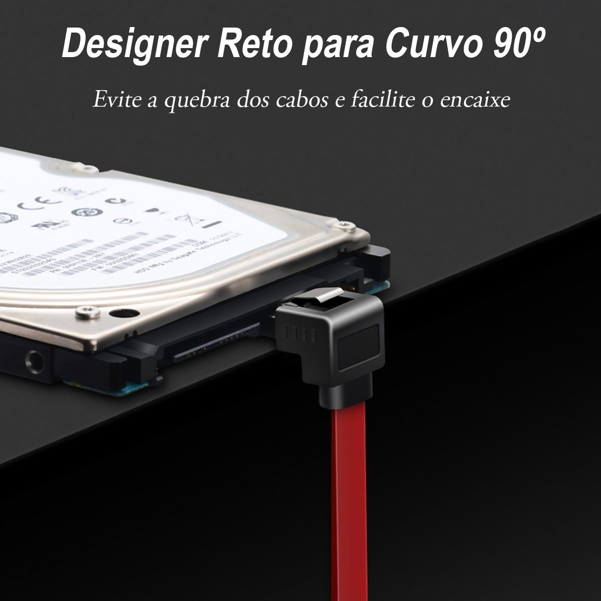 Cabo SATA 3.0 6 Gbps 6Gbps - Vention - Imagem 4