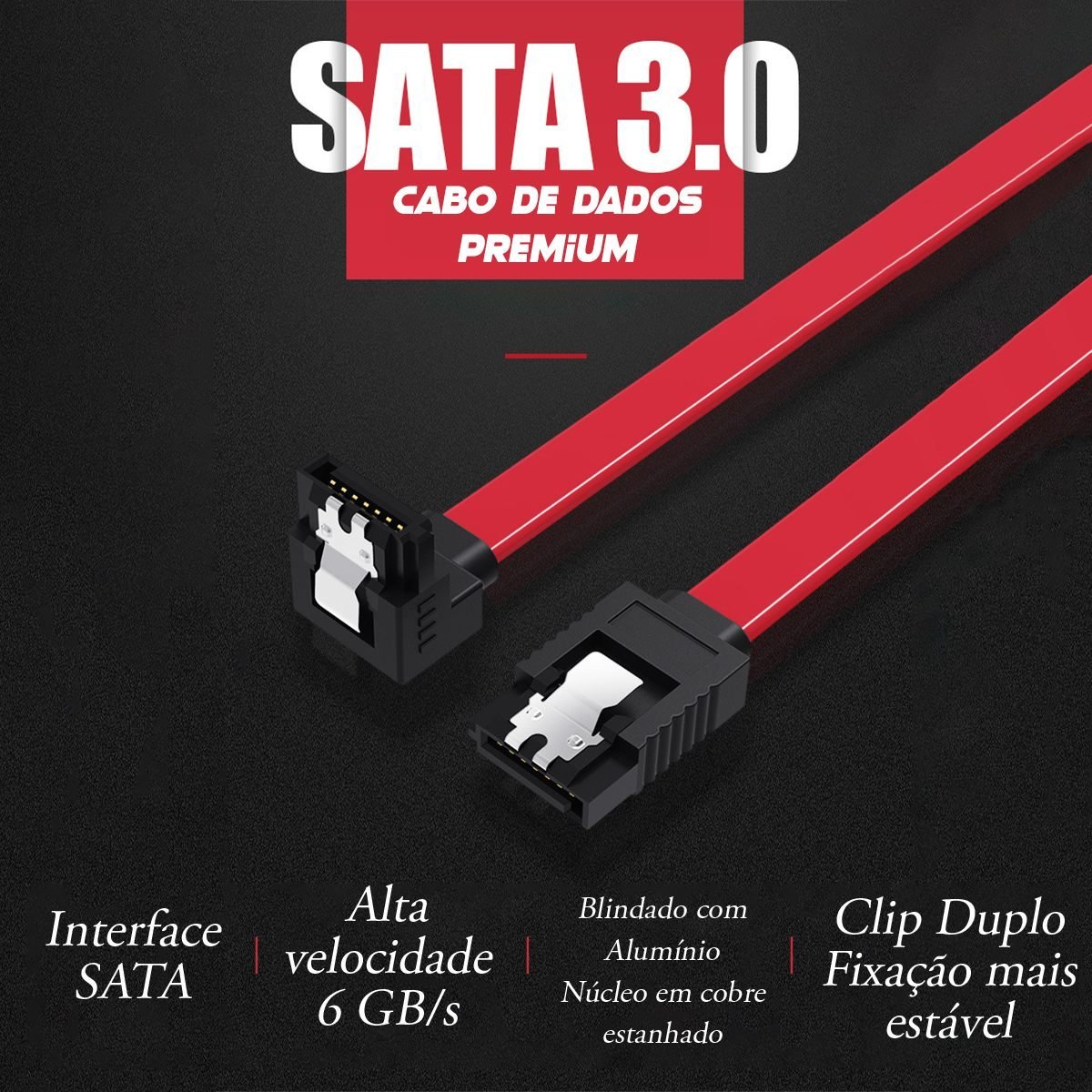 Cabo SATA 3.0 6 Gbps 6Gbps - Vention - Imagem 7