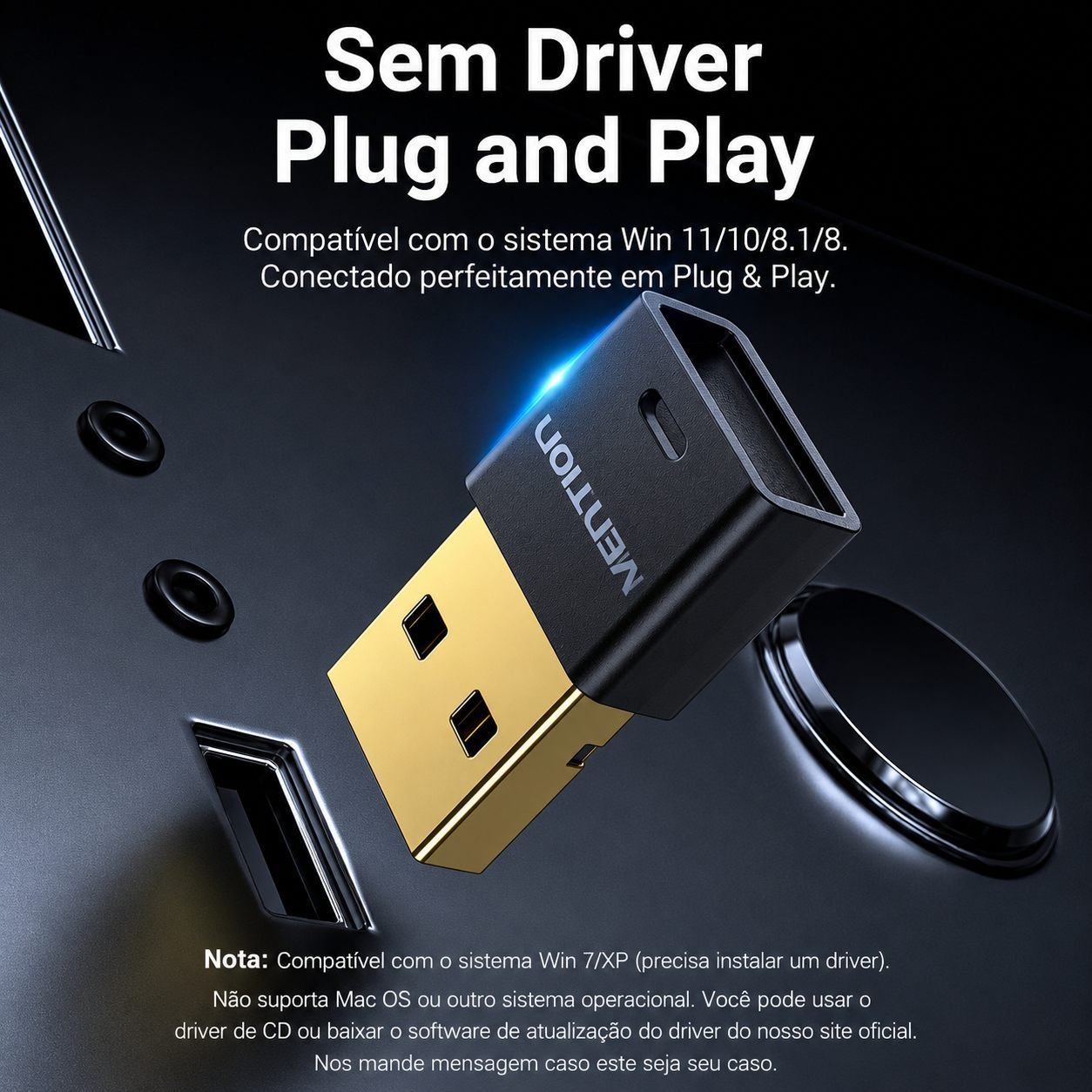 Adaptador Bluetooth USB Dongle 5.17 Dispositivo - Vention - Imagem 5