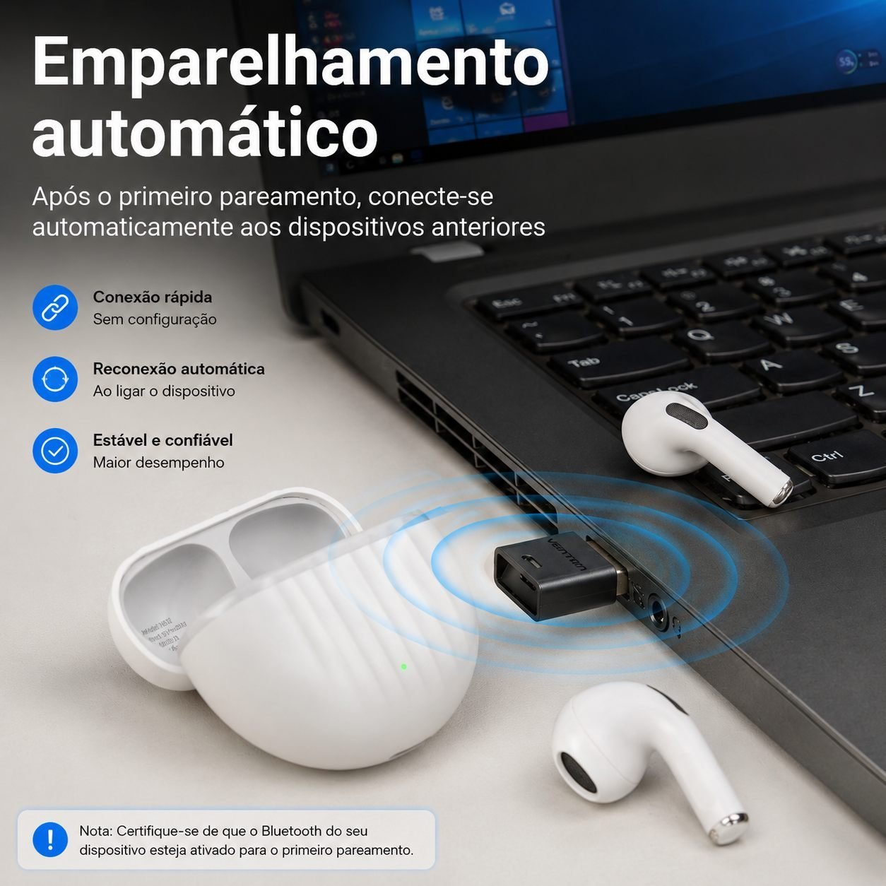 Adaptador Bluetooth USB Dongle 5.17 Dispositivo - Vention - Imagem 6