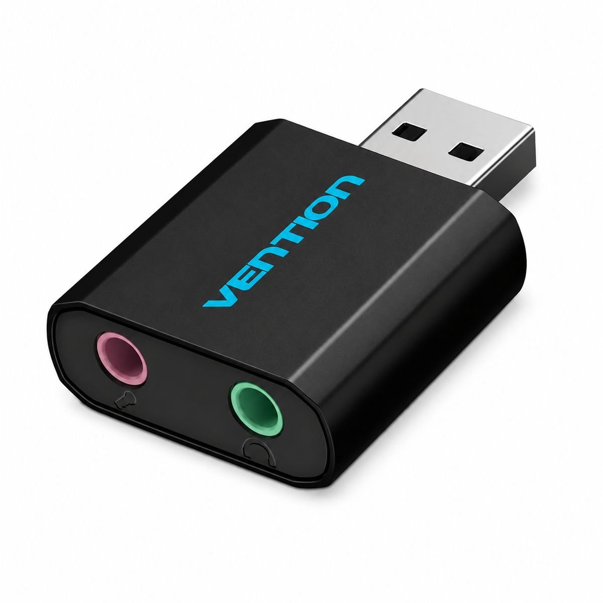 Adaptador Placa de Som USB Entrada P2 Fone e Microfone - Vention