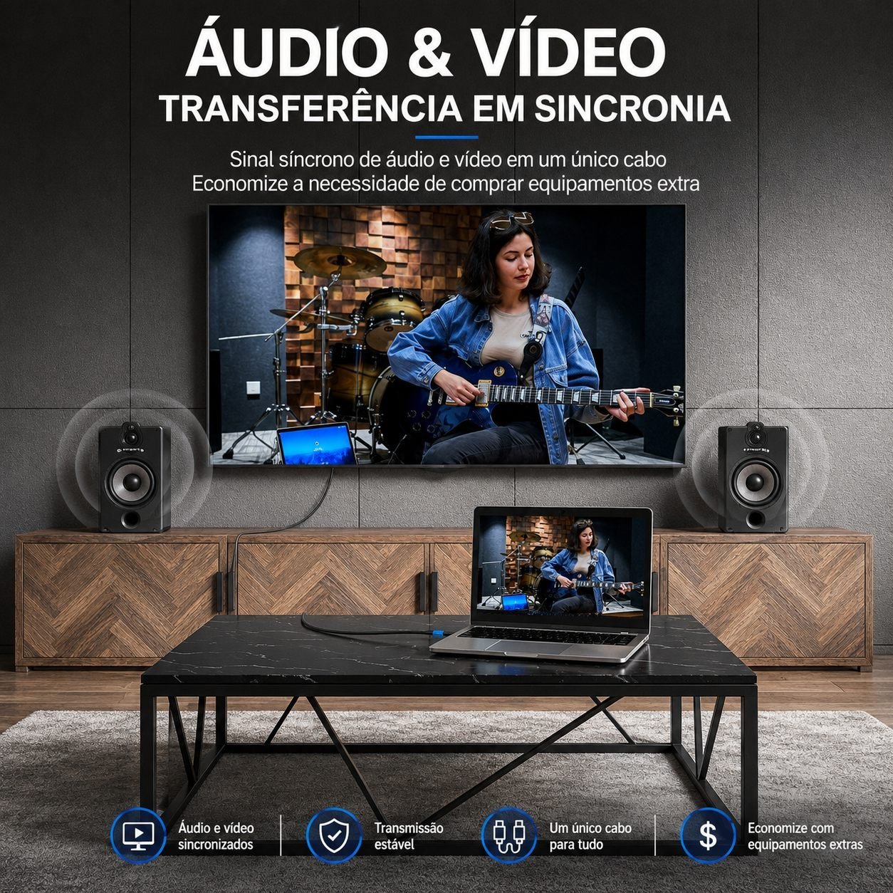 Cabo HDMI 4K Ultra High Speed com Ethernet - Vention - Imagem 7