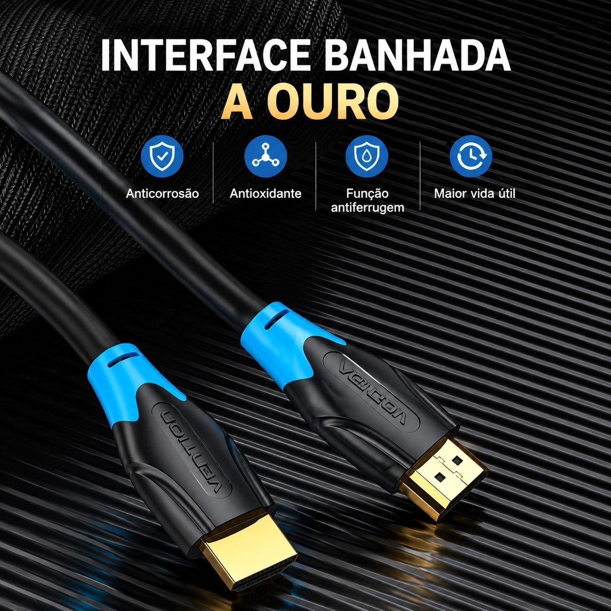 Cabo HDMI 4K Ultra High Speed com Ethernet - Vention - Imagem 8