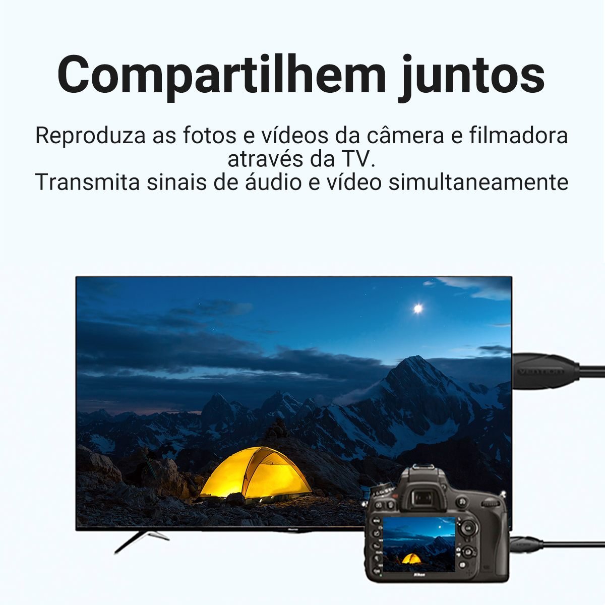 Cabo Adaptador Conversor Micro HDMI para HDMI - Vention - Imagem 5