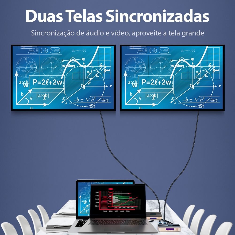 Adaptador Splitter HDMI 2 em 1 Saída 4K 30Hz 2x HDMI - Vention - Imagem 3