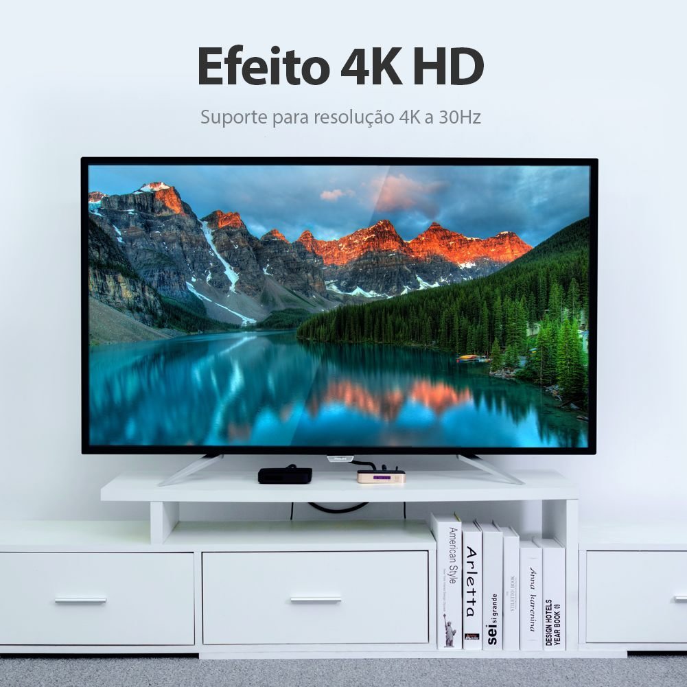 Adaptador Splitter HDMI 2 em 1 Saída 4K 30Hz 2x HDMI - Vention - Imagem 5