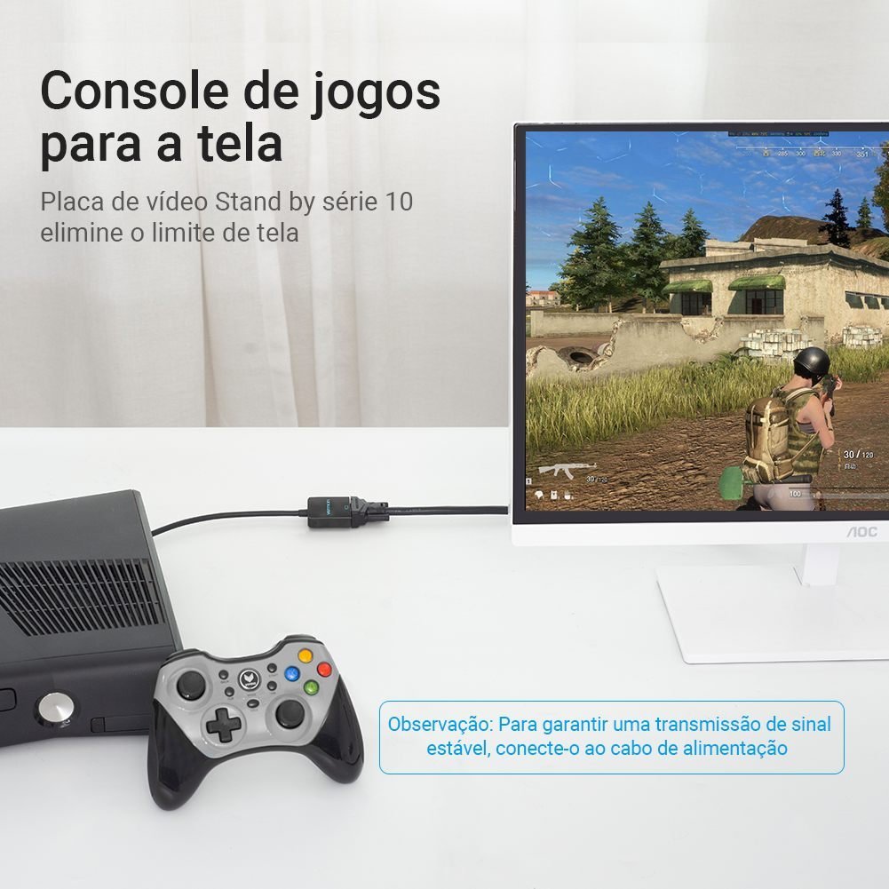 Cabo Conversor Adaptador HDMI para VGA 1080p 60Hz ACR - Vention - Imagem 7