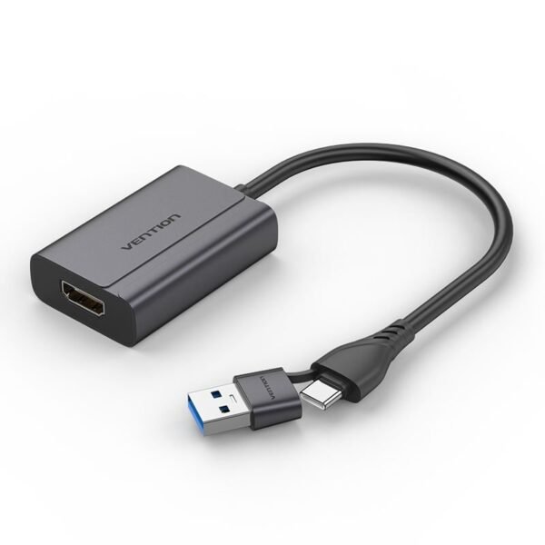Adaptador de Vídeo HDMI Via USB / USB-C2 em 1 1080p - Vention