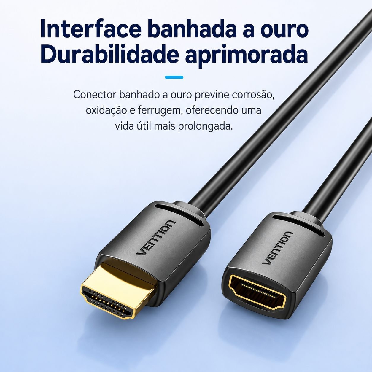 Cabo HDMI Macho x HDMI Fêmea - 2.0 Extensor 4K - Vention - Imagem 9
