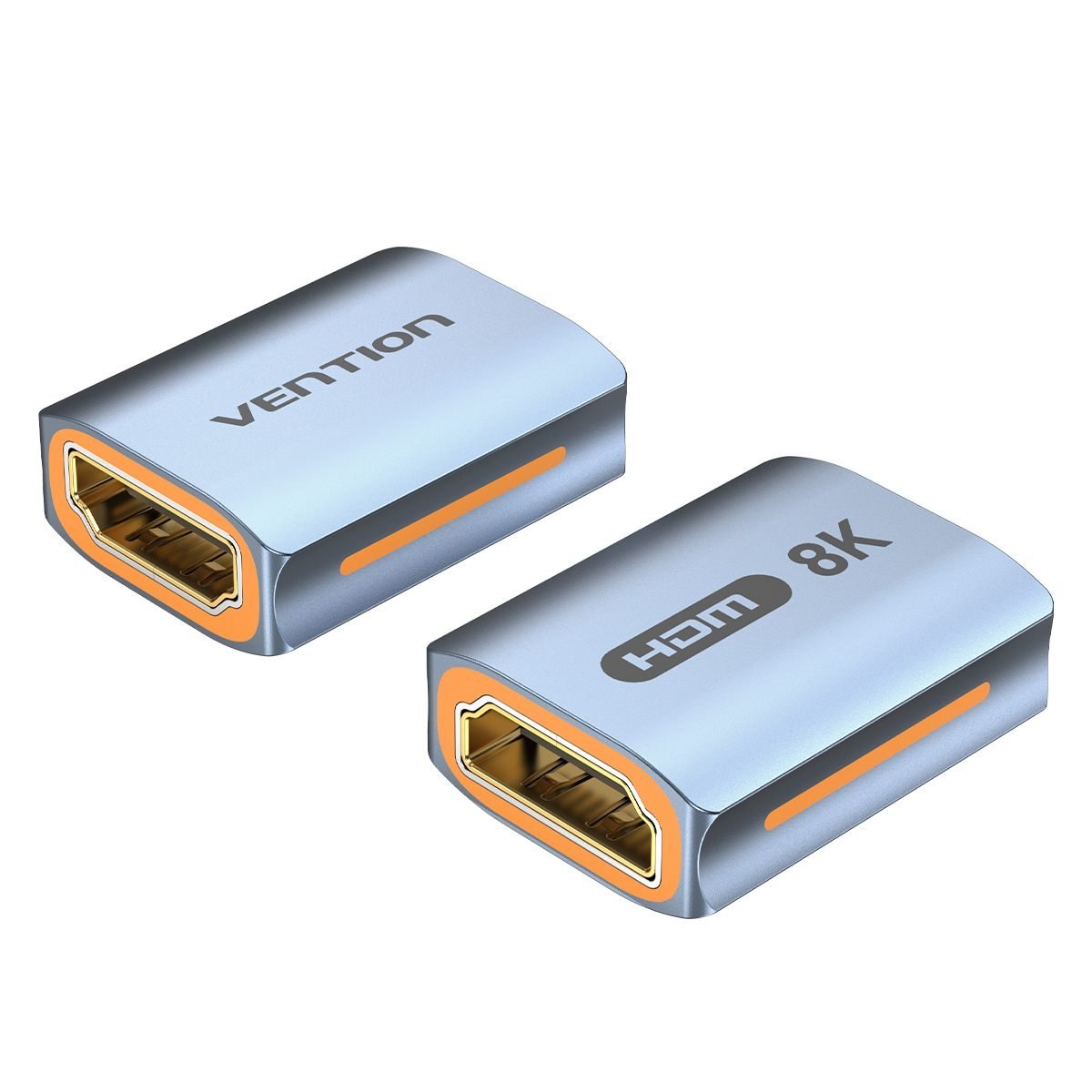 Adaptador Fêmea Emenda Cabo HDMI 2.1 8K 60Hz 3D Ouro - Vention