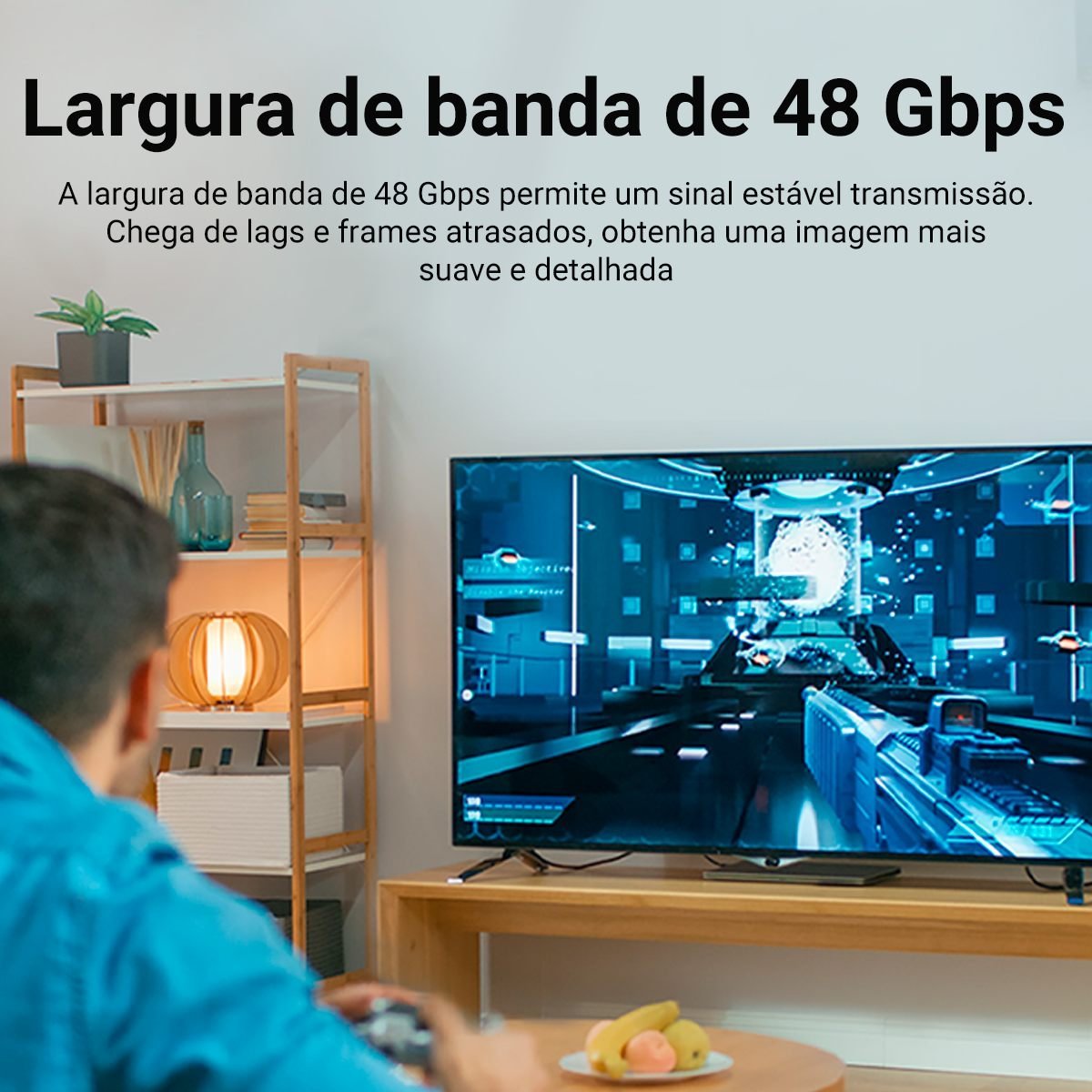 Adaptador Fêmea Emenda Cabo HDMI 2.1 8K 60Hz 3D Ouro - Vention - Imagem 9