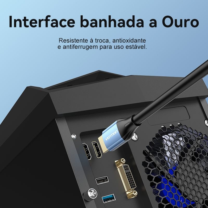 Cabo HDMI 2.0 4K TVs DVD Game Alta Resolução - Vention - Imagem 8