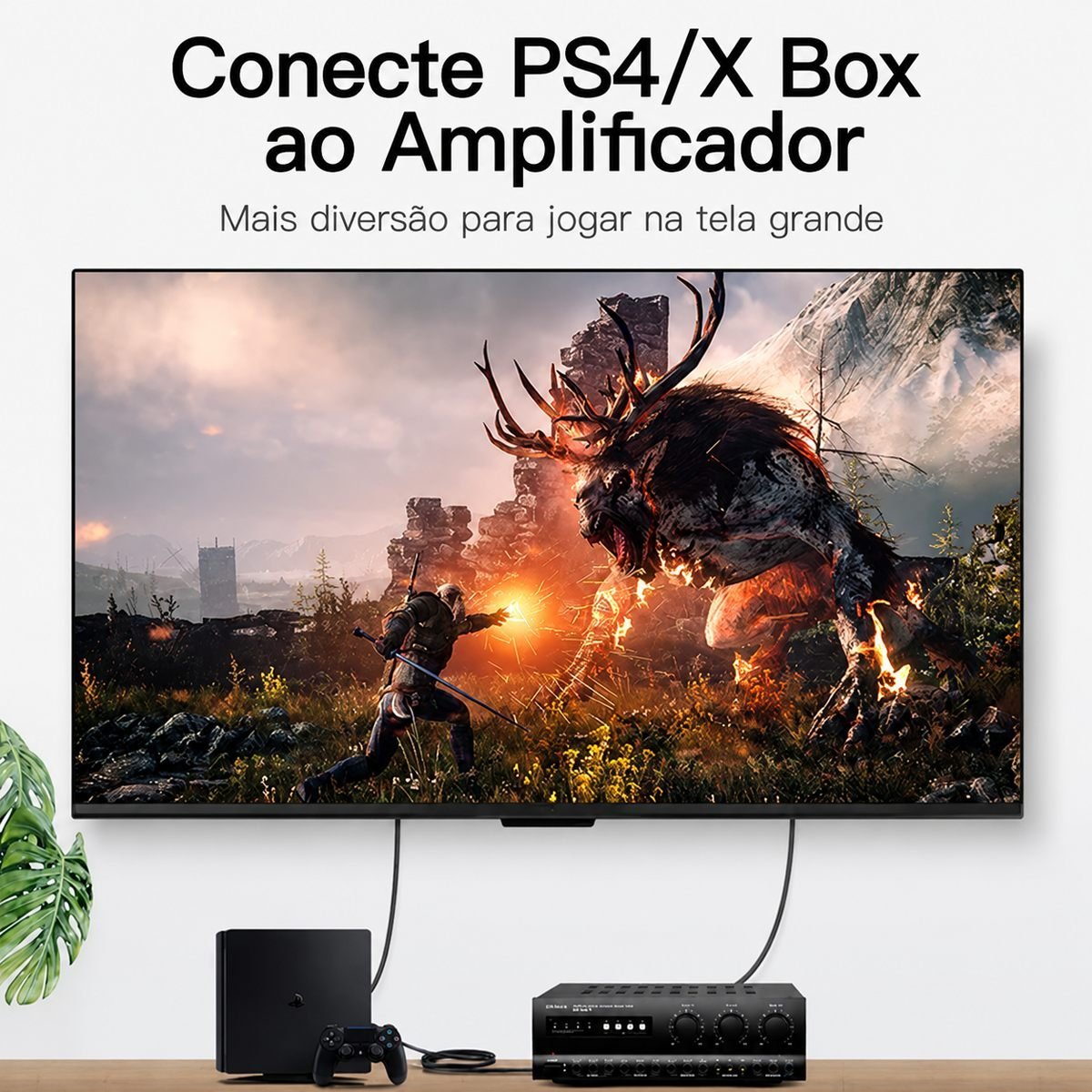 Cabo Áudio Óptico 5.1 Digital Hifi Toslink - Vention - Imagem 5