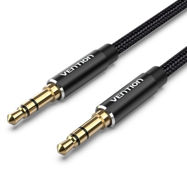 Cabo Auxiliar P2 x P2 Estéreo Hifi Banhado Ouro - Vention