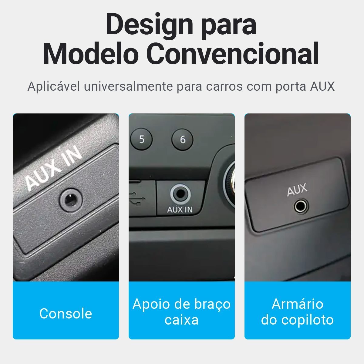 Cabo Auxiliar P2 x P2 Estéreo Hifi Banhado Ouro - Vention - Imagem 5