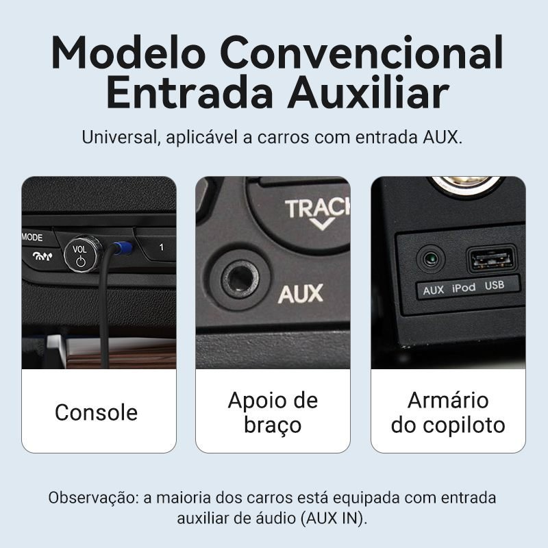 Cabo de Áudio Auxiliar P2xp2 Estéreo Carro Som - Vention - Imagem 7