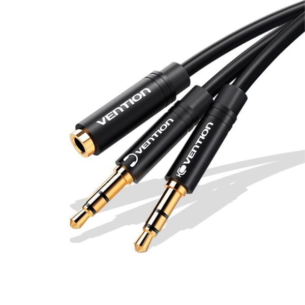 Cabo Adaptador P3 Fêmea para 2 P2 Fone e Microfone - Vention